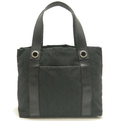 BVLGARI ブルガリ ロゴマニア トートバッグ キャンバス ブラック レディース /253884【中古】