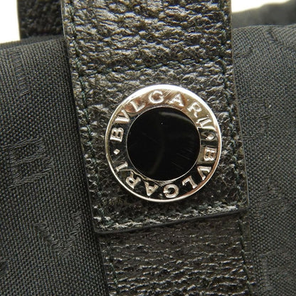 BVLGARI ブルガリ ロゴマニア トートバッグ キャンバス ブラック レディース /253884【中古】