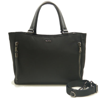 TUMI トゥミ ヴォヤジュール ヴァレッタミディアムトート 0196605 DGM/146571 ビジネスバッグ ナイロンxレザー ブラック レディース /253885【中古】