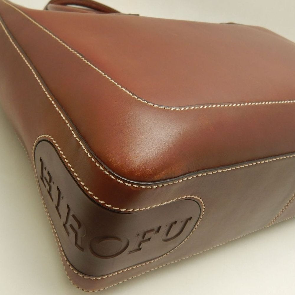 HIROFU ヒロフ トートバッグ レザー ブラウン レディース /253887【中古】