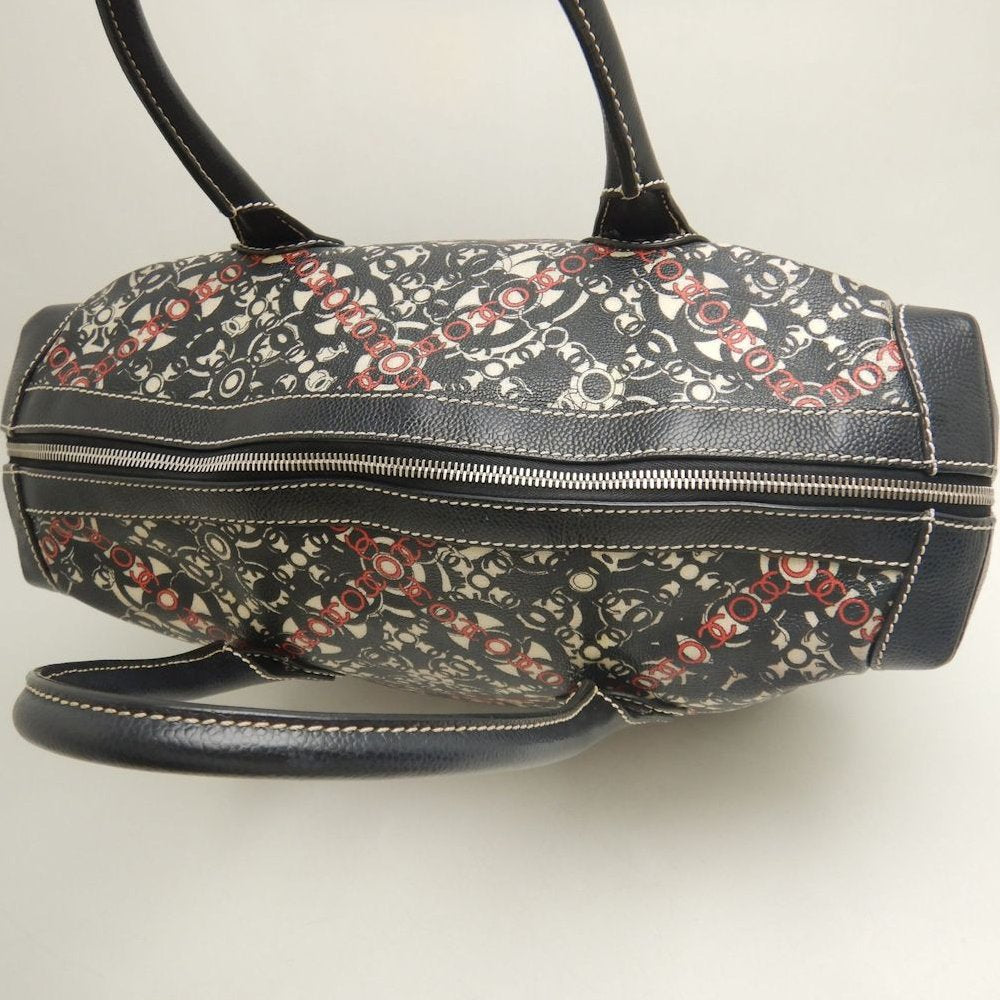 CHANEL シャネル ココトラベル ミニボストンバッグ コーティングキャンバス ブラック レディース /253888【中古】