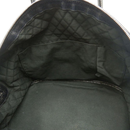 CHANEL シャネル ココトラベル ミニボストンバッグ コーティングキャンバス ブラック レディース /253888【中古】
