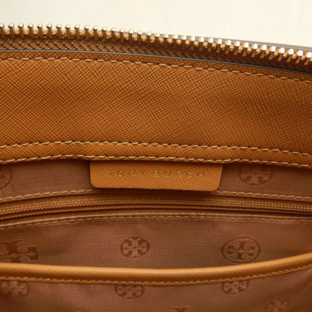 Tory Burch トリーバーチ エマーソン 2WAY トートバッグ 64190 レザー キャメル レディース /253889【中古】