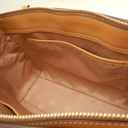 Tory Burch トリーバーチ エマーソン 2WAY トートバッグ 64190 レザー キャメル レディース /253889【中古】