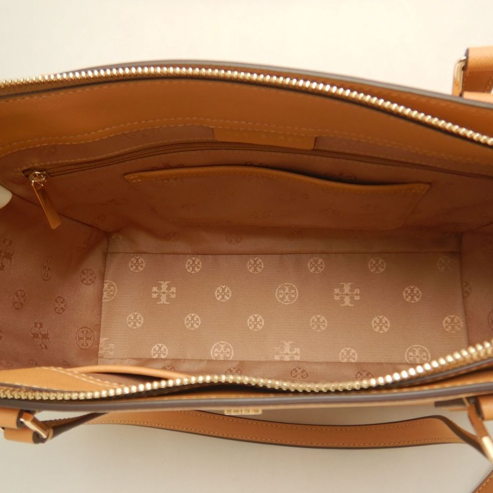 Tory Burch トリーバーチ エマーソン 2WAY トートバッグ 64190 レザー キャメル レディース /253889【中古】