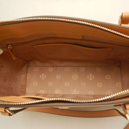Tory Burch トリーバーチ エマーソン 2WAY トートバッグ 64190 レザー キャメル レディース /253889【中古】
