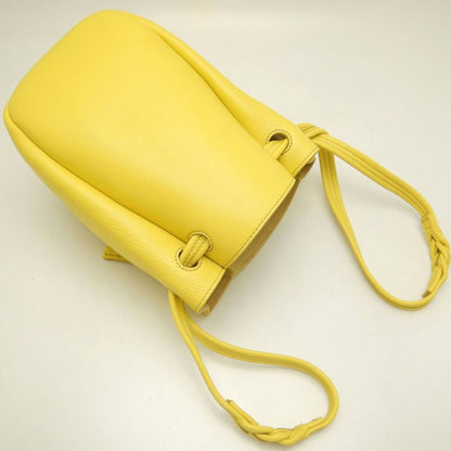 HIROFU ヒロフ ハンドバッグ レザー イエロー レディース /253890【中古】