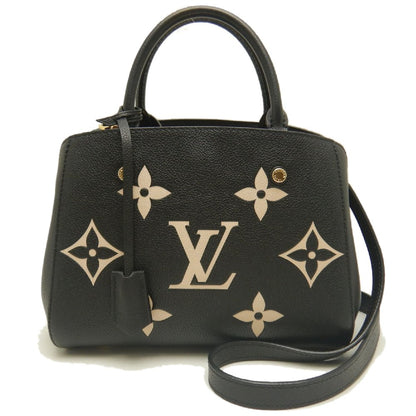 LOUIS VUITTON ルイヴィトン アンプラント モンテーニュBB M45778 ハンドバッグ ノワール クレーム レディース /253895【中古】