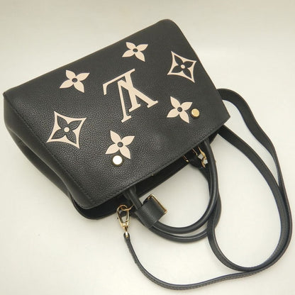 LOUIS VUITTON ルイヴィトン アンプラント モンテーニュBB M45778 ハンドバッグ ノワール クレーム レディース /253895【中古】