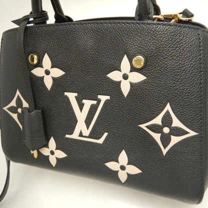 LOUIS VUITTON ルイヴィトン アンプラント モンテーニュBB M45778 ハンドバッグ ノワール クレーム レディース /253895【中古】