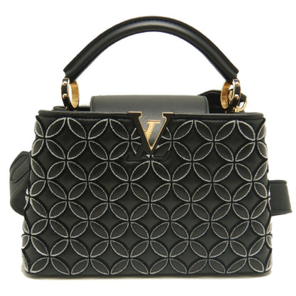 LOUIS VUITTON ルイヴィトン モノグラムフラワー カプシーヌBB M57188 ハンドバッグ ノワール レディース /253896【中古】