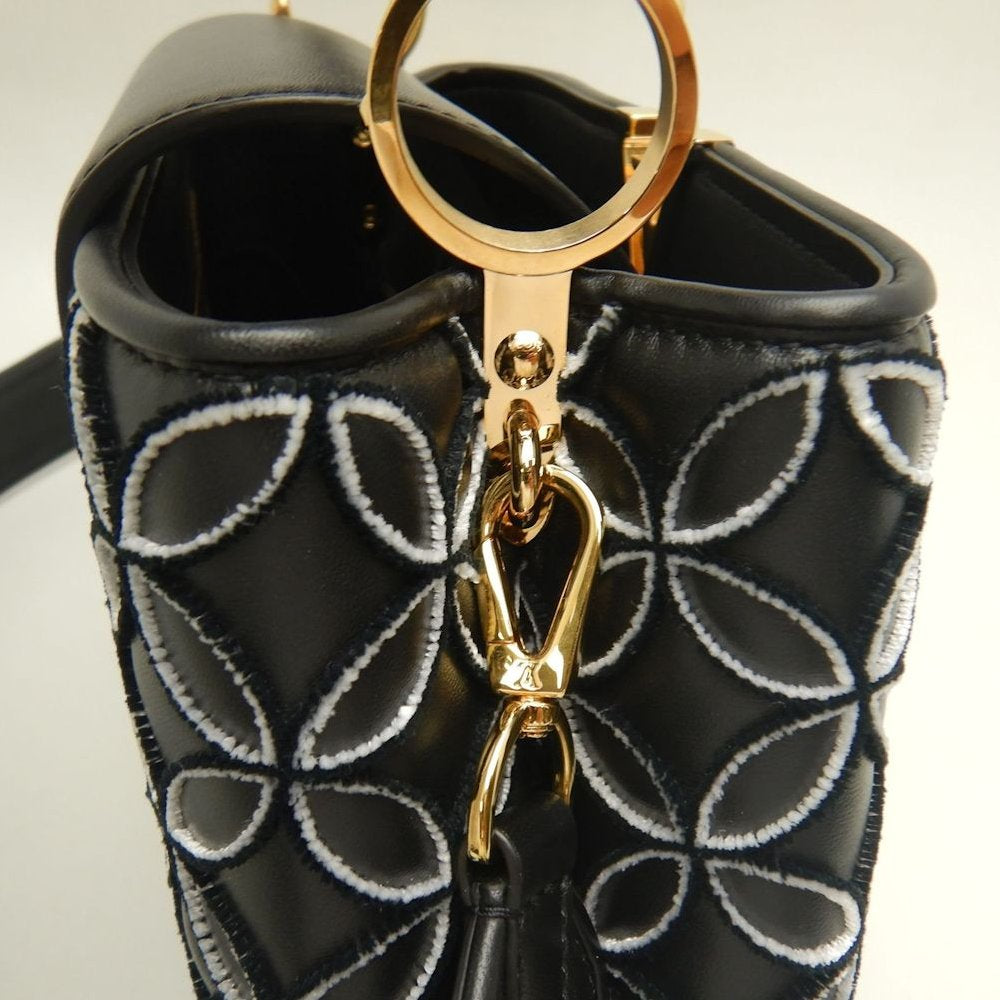 LOUIS VUITTON ルイヴィトン モノグラムフラワー カプシーヌBB M57188 ハンドバッグ ノワール レディース /253896【中古】