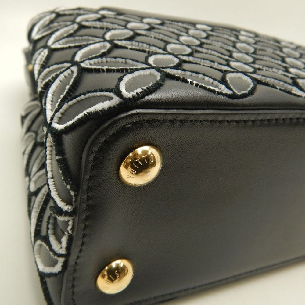 LOUIS VUITTON ルイヴィトン モノグラムフラワー カプシーヌBB M57188 ハンドバッグ ノワール レディース /253896【中古】