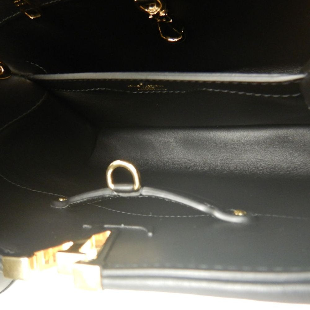 LOUIS VUITTON ルイヴィトン モノグラムフラワー カプシーヌBB M57188 ハンドバッグ ノワール レディース /253896【中古】