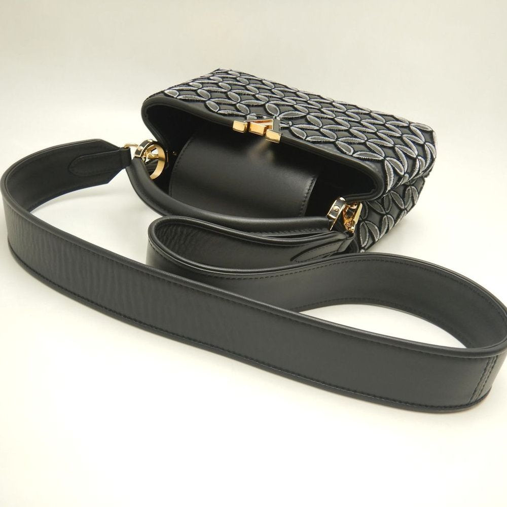 LOUIS VUITTON ルイヴィトン モノグラムフラワー カプシーヌBB M57188 ハンドバッグ ノワール レディース /253896【中古】