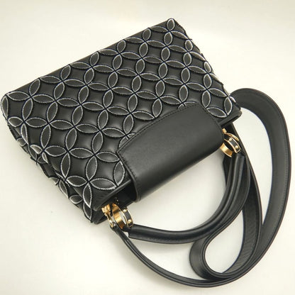 LOUIS VUITTON ルイヴィトン モノグラムフラワー カプシーヌBB M57188 ハンドバッグ ノワール レディース /253896【中古】