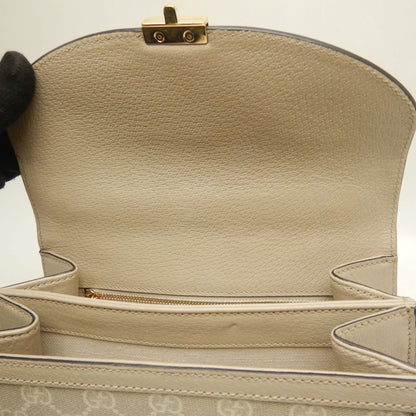 GUCCI グッチ オフィディア ミディアムトップハンドルバッグ 651055 ハンドバッグ GGスプリームキャンバス ベージュ レディース /253897【中古】