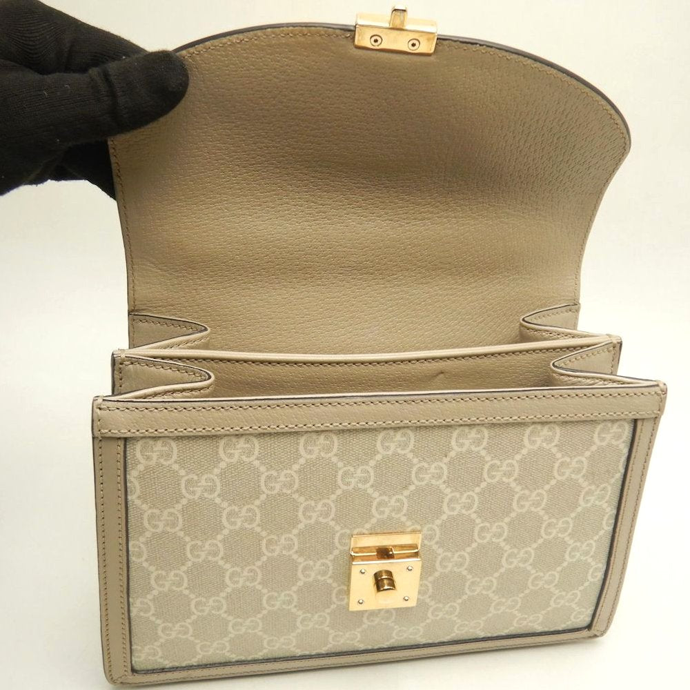 GUCCI グッチ オフィディア ミディアムトップハンドルバッグ 651055 ハンドバッグ GGスプリームキャンバス ベージュ レディース /253897【中古】