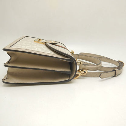 GUCCI グッチ オフィディア ミディアムトップハンドルバッグ 651055 ハンドバッグ GGスプリームキャンバス ベージュ レディース /253897【中古】