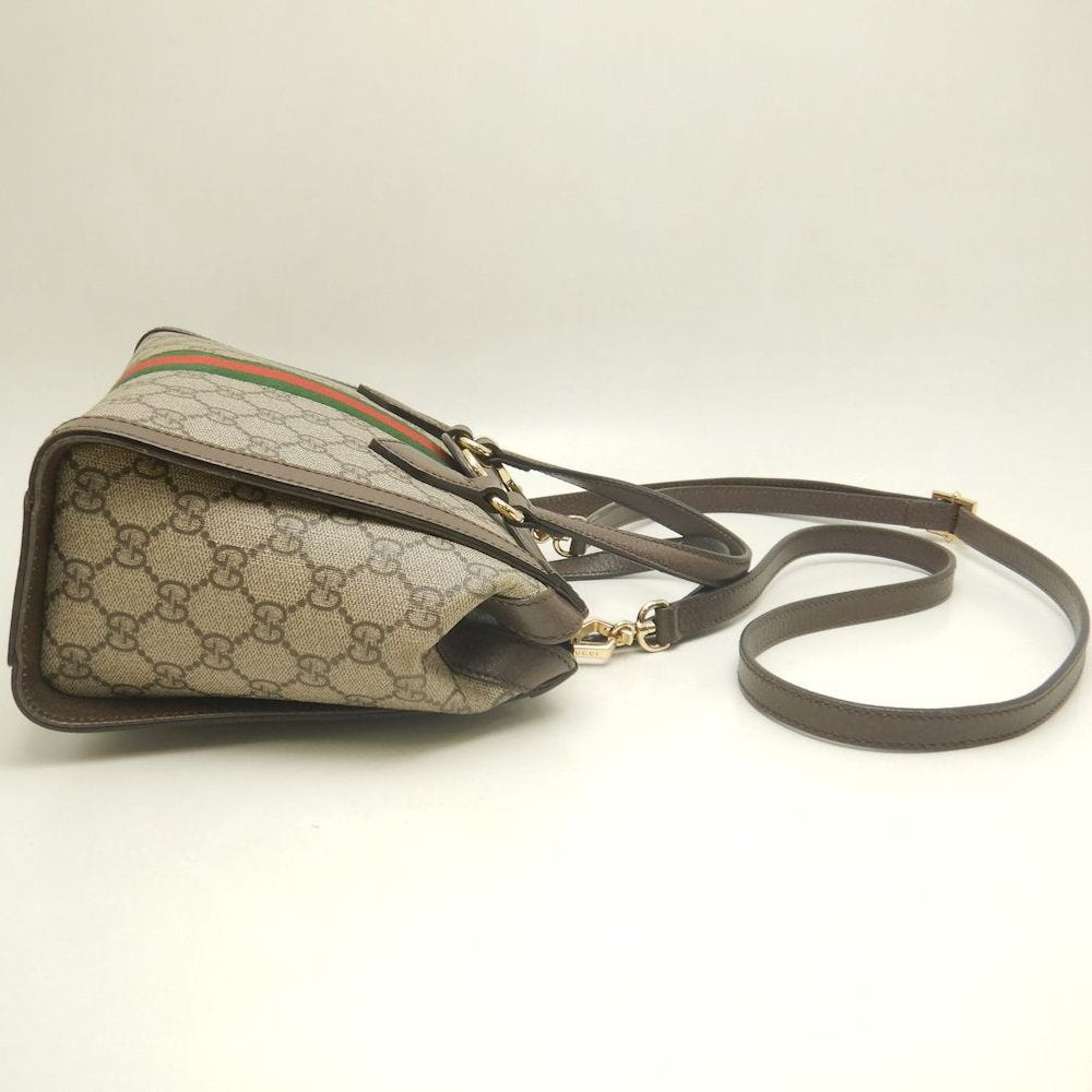 GUCCI グッチ オフィディア スモールトートバッグ 547551 トートバッグ GGスプリームキャンバス ベージュ エボニー レディース /253898【中古】