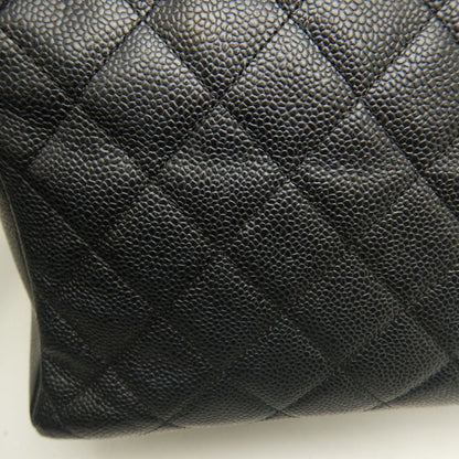 CHANEL シャネル プチタイムレストートバッグ PTT マトラッセ A18004 トートバッグ キャビアスキン ブラック レディース /253902【中古】