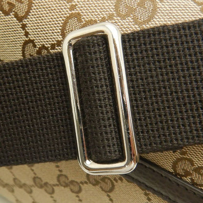 GUCCI グッチ メッセンジャーバッグ 449172 ショルダーバッグ GGキャンバスxレザー ベージュ ダークブラウン アウトレット レディース /253903【中古】