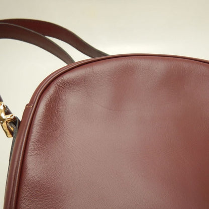 CARTIER カルティエ マストライン ショルダーバッグ カーフ ボルドー レディース /253904【中古】