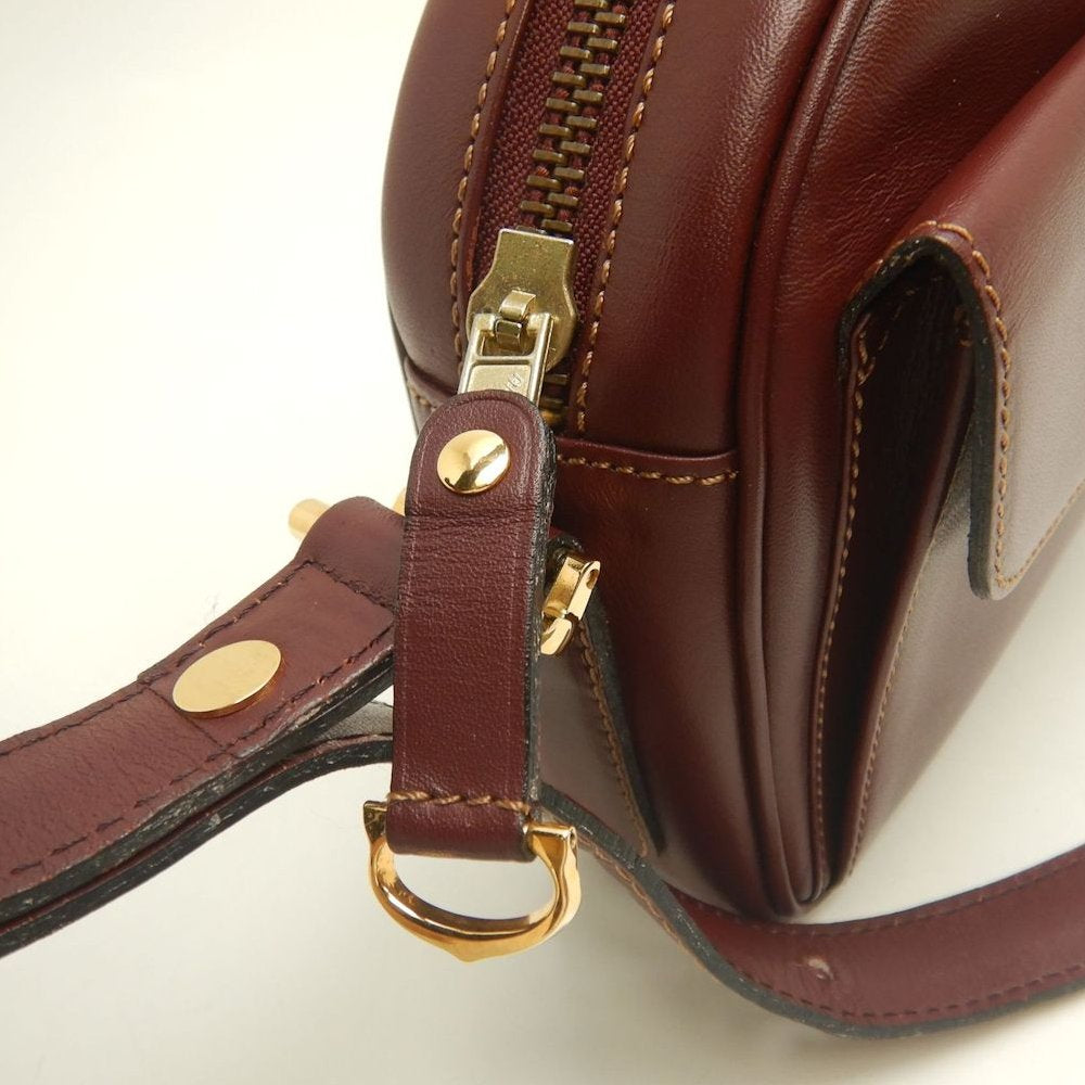 CARTIER カルティエ マストライン ショルダーバッグ カーフ ボルドー レディース /253904【中古】