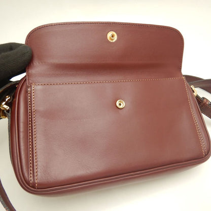 CARTIER カルティエ マストライン ショルダーバッグ カーフ ボルドー レディース /253904【中古】