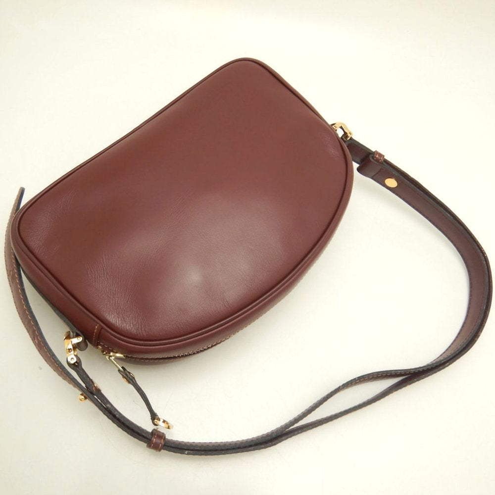 CARTIER カルティエ マストライン ショルダーバッグ カーフ ボルドー レディース /253904【中古】
