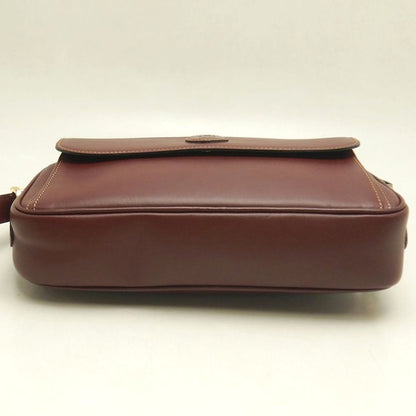 CARTIER カルティエ マストライン ショルダーバッグ カーフ ボルドー レディース /253904【中古】