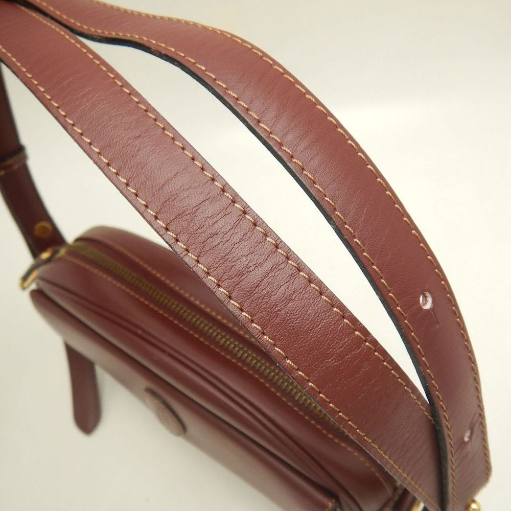 CARTIER カルティエ マストライン ショルダーバッグ カーフ ボルドー レディース /253904【中古】