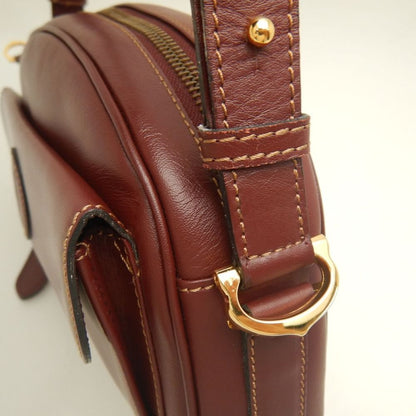 CARTIER カルティエ マストライン ショルダーバッグ カーフ ボルドー レディース /253904【中古】