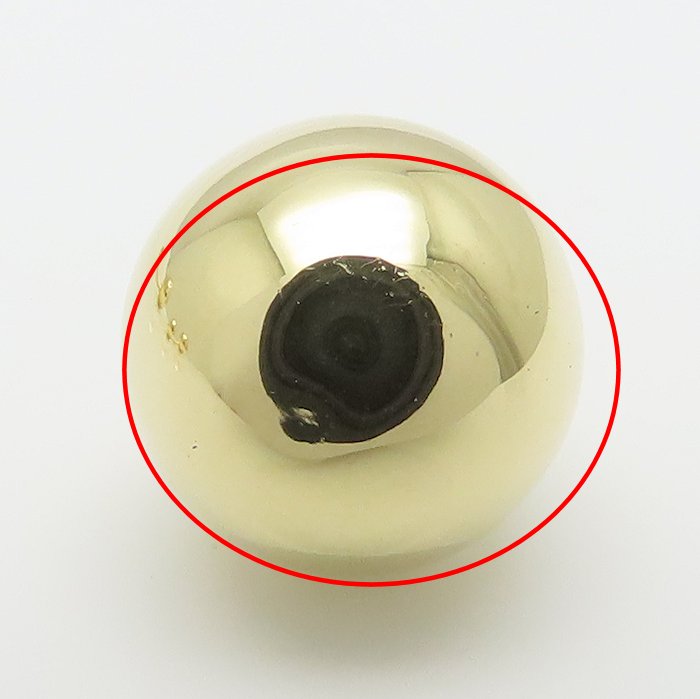 ボール ピアス 6.3グラム K18YG イエローゴールド レディース/28224【中古】【FJ】