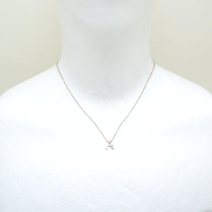 canal4℃ カナルヨンドシー イニシャル ペンダント ネックレス A アルファベット キュービックジルコニア シルバー/290983【中古】【BJ】