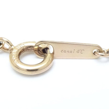 canal4℃ カナルヨンドシー イニシャル ペンダント ネックレス A アルファベット キュービックジルコニア シルバー/290983【中古】【BJ】