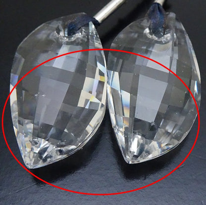 SWAROVSKI スワロフスキー クリスタル ラリアット ネックレス リボン /291558【中古】【BJ】
