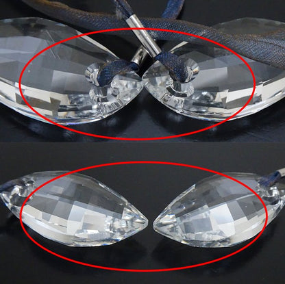 SWAROVSKI スワロフスキー クリスタル ラリアット ネックレス リボン /291558【中古】【BJ】