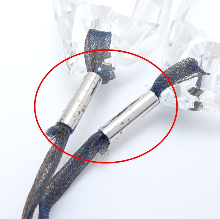 SWAROVSKI スワロフスキー クリスタル ラリアット ネックレス リボン /291558【中古】【BJ】