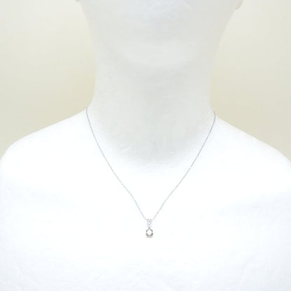 4℃ ヨンドシー ダイヤモンド ネックレス K18WG ホワイトゴールド レディース/292253【中古】【BJ】
