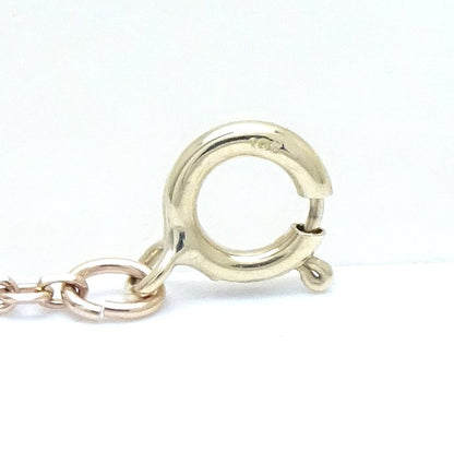 agete アガット ハート ネックレス ダイヤモンド0.08ct K10PG ピンクゴールド/292404【中古】【BJ】