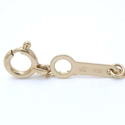 4℃ ヨンドシー ムーン ネックレス ダイヤモンド 三日月モチーフ K18YG イエローゴールド/292500【中古】【BJ】