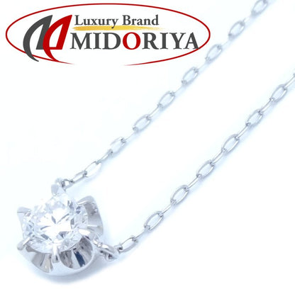 4℃ ヨンドシー ダイヤモンド ネックレス 一粒ダイヤモンド0.272ct Pt850プラチナ/292589【中古】【BJ】