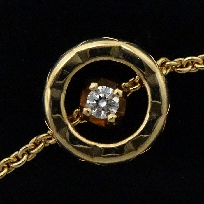 CHANEL シャネル ココ クラッシュ コレクション ブレスレット ダイヤモンド0.03ct J12367 K18YG イエローゴールド/292822【中古】【BJ】