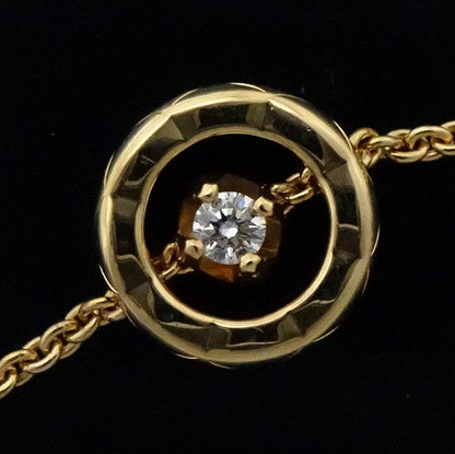 CHANEL シャネル ココ クラッシュ コレクション ブレスレット ダイヤモンド0.03ct J12367 K18YG イエローゴールド/292822【中古】【BJ】