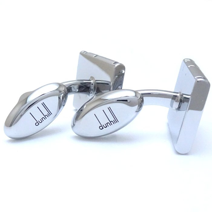 Dunhill ダンヒル カフス スクエア シルバーメッキ/293317【中古】【BJ】