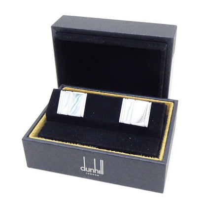 Dunhill ダンヒル カフス スクエア シルバーメッキ/293317【中古】【BJ】