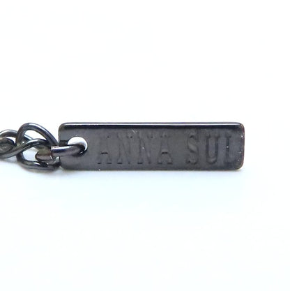 ANNA SUI アナスイ ベニテングダケ バタフライ ネックレス ラインストーン きのこモチーフ シルバーメッキ/293442【中古】【BJ】