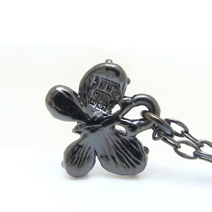 ANNA SUI アナスイ ベニテングダケ バタフライ ネックレス ラインストーン きのこモチーフ シルバーメッキ/293442【中古】【BJ】