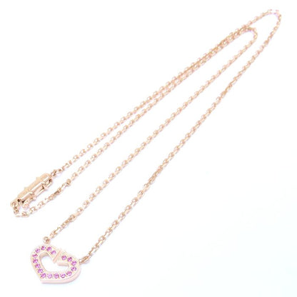 CARTIER カルティエ Cハート ネックレス ピンクサファイア K18PG ピンクゴールド/293487【中古】【BJ】